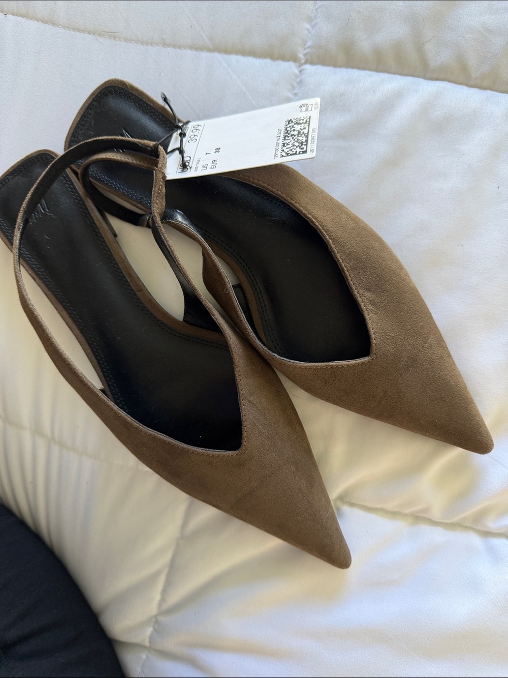 H&M Brown Pointed Slingback Heels - Picture 3 of 3